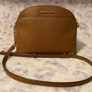 Michael Kors Saffiano Leather Dome Crossbody